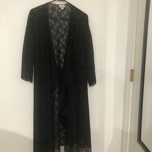 Large black lace lularoe Shirley